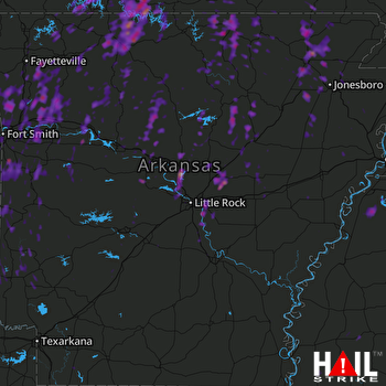 Hail Map Conway, AR 05-20-2017