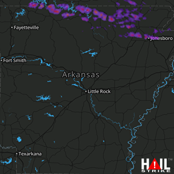 Hail Map Jonesboro, AR 05-27-2017