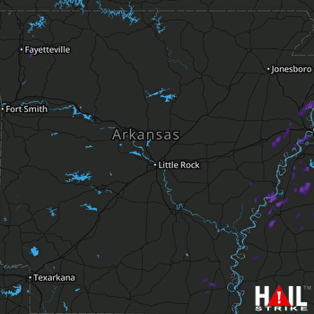 Hail Map Poteau, OK 06-18-2017