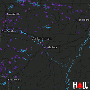 Hail Map Harrison, AR 06-23-2017