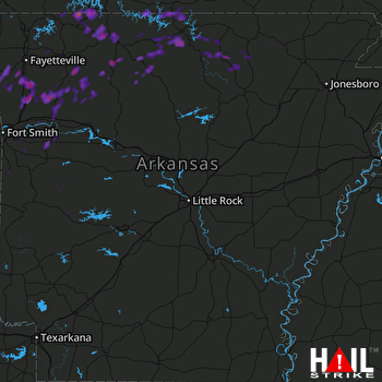 Hail Map Harrison, AR 06-30-2017