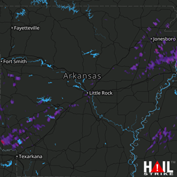 Hail Map Foreman, AR 07-05-2017
