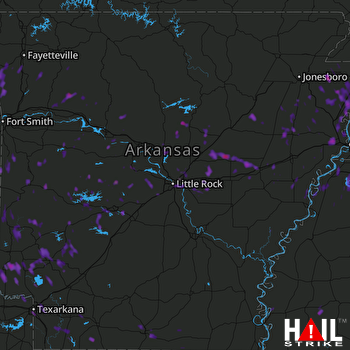 Hail Map Marion, AR 07-23-2017