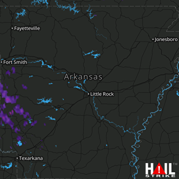 Hail Map Mena, AR 08-06-2017