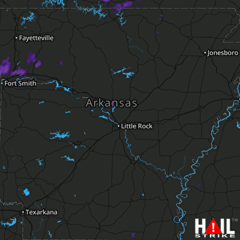 Hail Map Conway, AR 08-16-2017