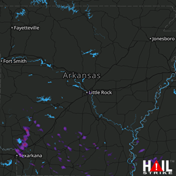 Hail Map Texarkana, AR 09-05-2017