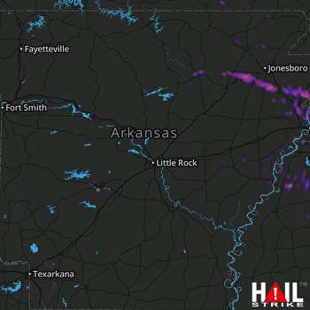 Hail Map Batesville, MS 06-21-2018