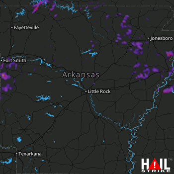 Hail Map Harrison, AR 06-24-2018
