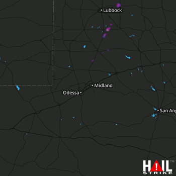 Hail Map Ralls, TX 12-30-2020
