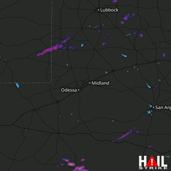 Hail Map Hobbs, NM 05-11-2021