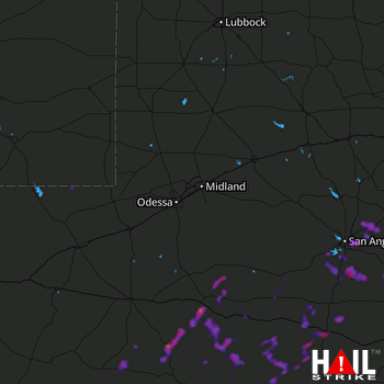 Hail Map Miles, TX 06-15-2021