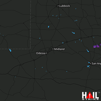 Hail Map Tuscola, TX 05-19-2017