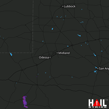 Hail Map MIDLAND/ODSSA 06-20-2017