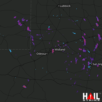 Hail Map Hobbs, NM 06-23-2017