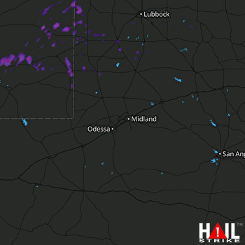 Hail Map Hobbs, NM 07-02-2017