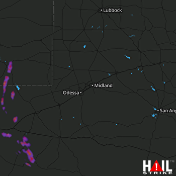 Hail Map Alpine, TX 05-23-2018
