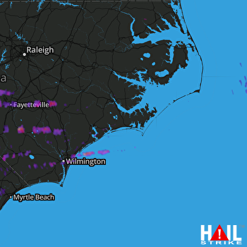 Hail Map Hampstead, NC 05-30-2017