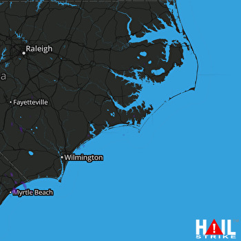 Hail Map MOREHEAD CITY 06-14-2018