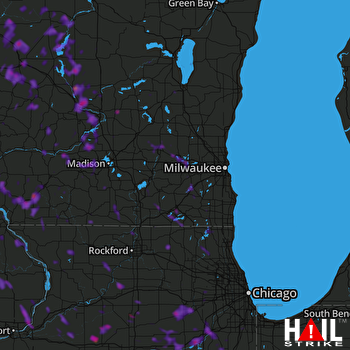 Hail Map Aurora, IL 06-30-2019