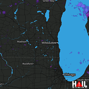 Hail Map Carpentersville, IL 07-20-2019