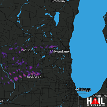 Hail Map Freeport, IL 06-29-2017