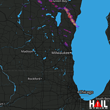 Hail Map Jackson, WI 07-07-2017