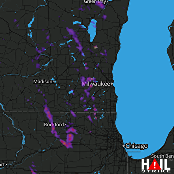 Hail Map Rockford, IL 07-16-2017