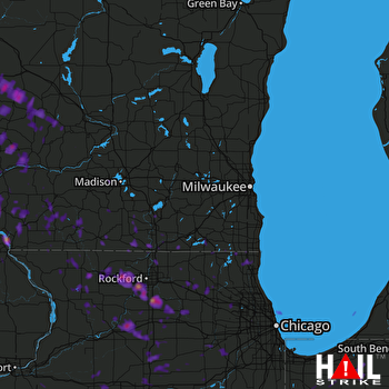 Hail Map Beloit, WI 07-20-2017