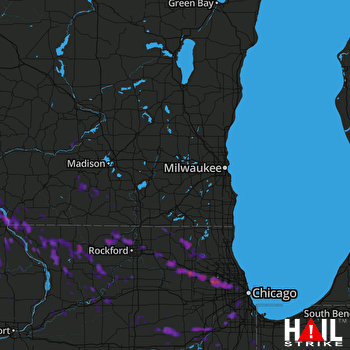 Hail Map Elgin, IL 07-22-2017