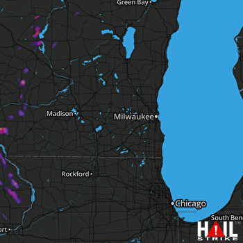 Hail Map Lancaster, WI 08-27-2017