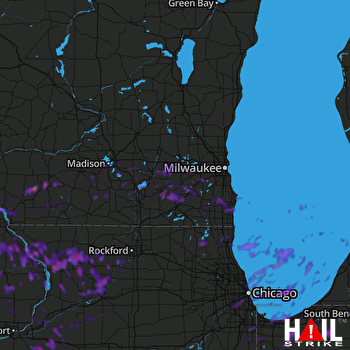 Hail Map Whitewater, WI 05-14-2018