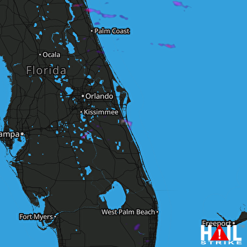 Hail Map Saint Augustine, FL 05-12-2021
