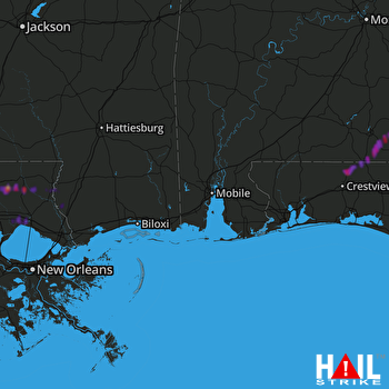 Hail Map Laurel Hill, FL 11-26-2020