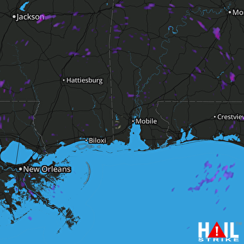 Hail Map Morton, MS 07-21-2017