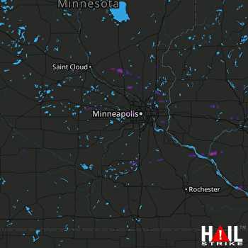 Hail Map Elk River, MN 06-01-2019