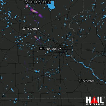 Hail Map Randall, MN 06-17-2019