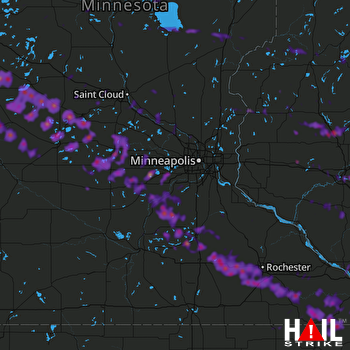 Hail Map Rochester, MN 09-03-2019