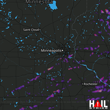 Hail Map La Crosse, WI 09-25-2019
