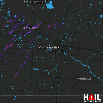 Hail Map Elk River, MN 09-30-2019