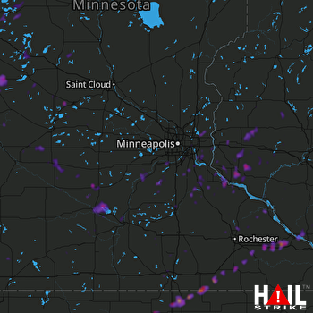 Hail Map Burnsville, MN 06-29-2020