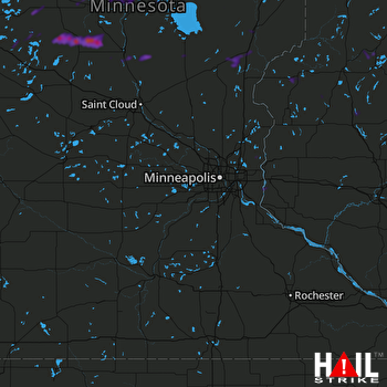 Hail Map Pierz, MN 07-14-2020