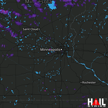 Hail Map Little Falls, MN 07-18-2020