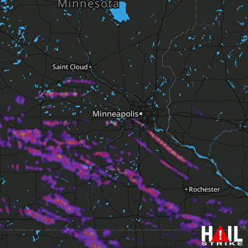 Hail Map Mankato, MN 09-06-2020