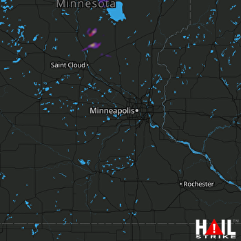 Hail Map Pierz, MN 05-31-2021
