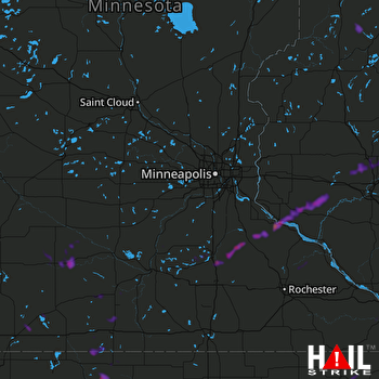 Hail Map Faribault, MN 06-11-2021