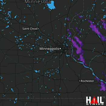 Hail Map La Crosse, WI 07-29-2021