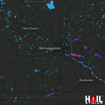 Hail Map River Falls, WI 04-16-2017