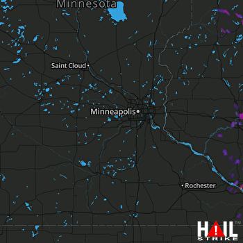 Hail Map West Salem, WI 07-23-2017