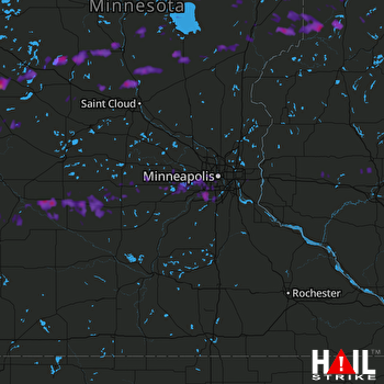 Hail Map Long Prairie, MN 07-26-2017