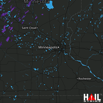 Hail Map Nisswa, MN 09-23-2017